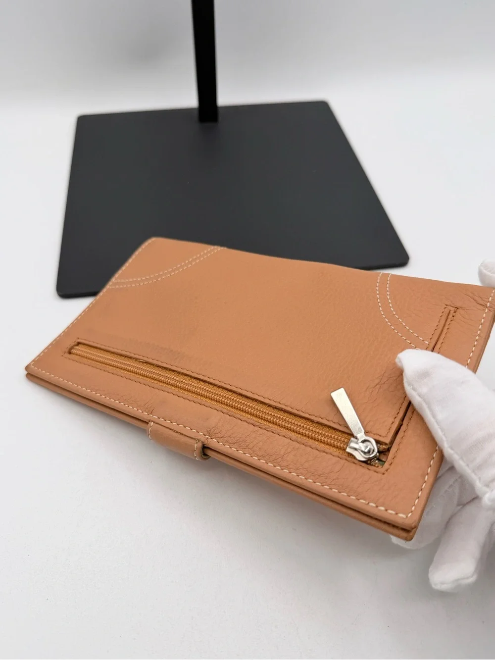 LongChamp Pebbled Leather Wallet
